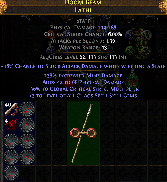 POEmarket's tweet photo. The phsical damage should be improve
 #pathofexile #poe #game #gamer #games #gaming #videogames #ps4 #pc #battlestations #battlestation #artisankeycap #mechanicalkeyboards #pathofexileitem https://t.co/u6LgRSMMqu