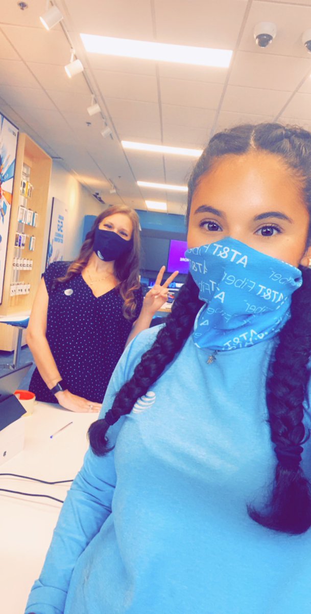 GraceFCarrillo's tweet photo. Store visits with @kh170u are the best visits! Thank you for all your help during the Raise program! π―ββοΈ #RaiseTheMAS #RockTheMask @AdamMRagab @404girl @ATT_ARUnited https://t.co/rQhN1NJxZD