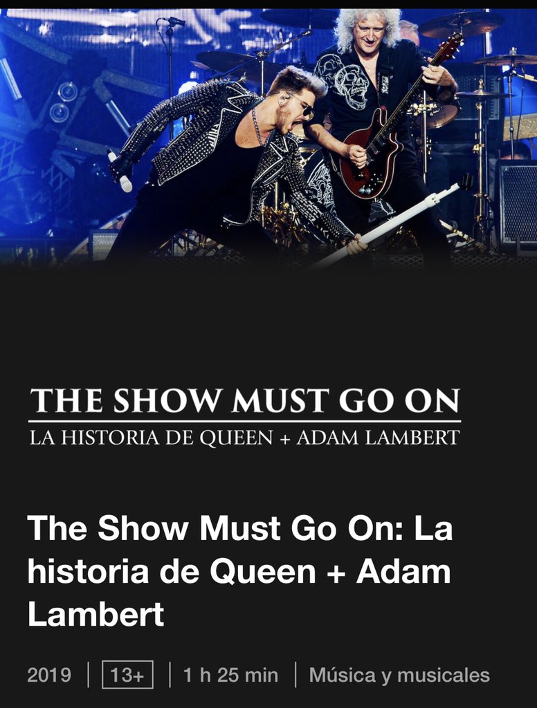 queenfcarg's tweet photo. Ya está disponible en Netflix Argentina el documental “The Show Must Go On: La Historia de Queen + Adam Lambert” realizando una crónica del increíble recorrido de @QueenWillRock y @adamlambert desde que compartieron el escenario juntos en 2009 por primera vez hasta la actualidad. https://t.co/EN8S7jZhCO