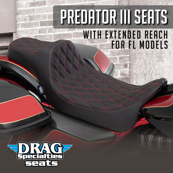 Need extra leg room? Check out the Predator III Extended Reach Seat for FL models. It moves you back up to 2.5" (depending on model) compared to stock and lets you stretch out. It also features a 6" tall driver support. Contact your local dealer to order ow.ly/HOUU50ADiLN