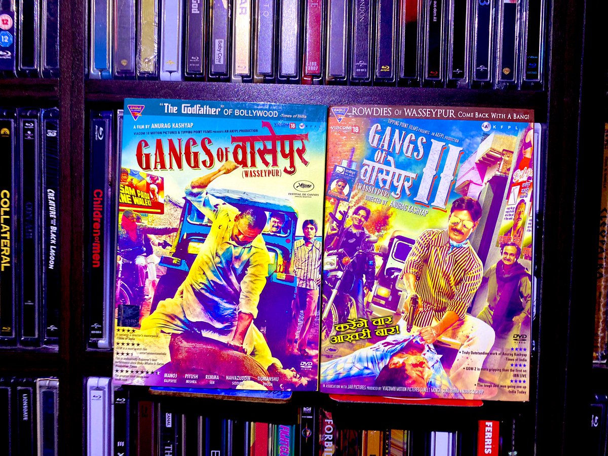 PBRstreetgang73's tweet photo. Going a bit rogue with tonight’s #MondayBlus as it’s not even a Blu but a dvd, two in fact #GangsOfWasseypur is a great Indian gangster film that I got introduced to years ago through the #GGtMC podcast, took a while to track them down but was well worth it https://t.co/SAIq3LooBD