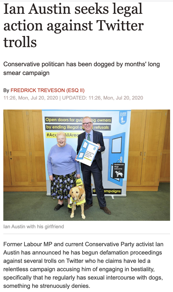 RebootedStef's tweet photo. Wow. The trolls are really out for Ian Austin, this is a fake article I've seen doing the rounds, please retweet for awareness and do NOT under any circumstances post this on other social medis shorn of context. https://t.co/QdkWpFlU1s
