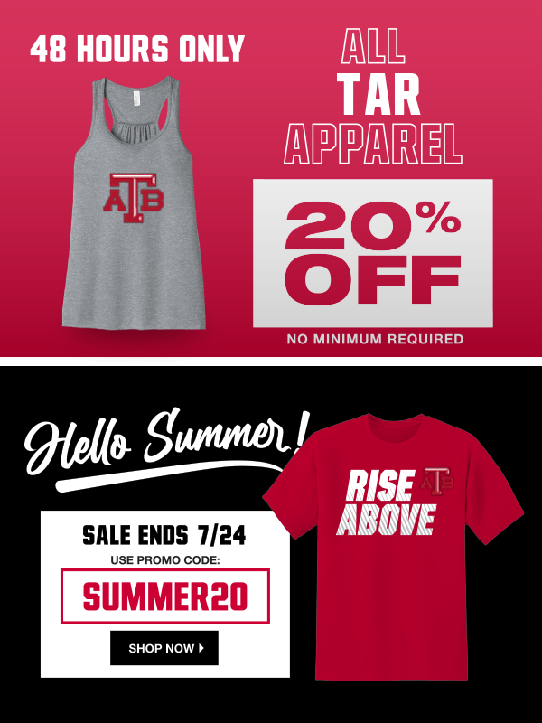 It’s Flash Sale Time!

We are offering a 48 hour flash sale starting 7/23 at 12:00 A.M. EST through 7/24 at 11:59 P.M. EST. This promotion is good for 20% off ANYTHING, no minimum is required.

SHOP ONLINE  » sideline.bsnsports.com/schools/michig…

#GoTars | 🆎