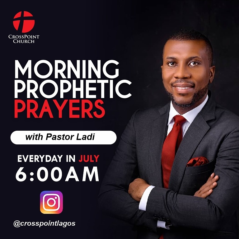 CrossPointLagos's tweet photo. Have you been joining our morning prophetic prayers? It has been powerful and spirit filled. 

Join us every morning on Instagram Live at 6am. Our Lead Pastor @ladipo_soyombo will lead us in prophetic prayers

#GodisLove #AnsweredPrayers #crosspointchurch #CrossPointLagos https://t.co/Yayfx4f7Qw