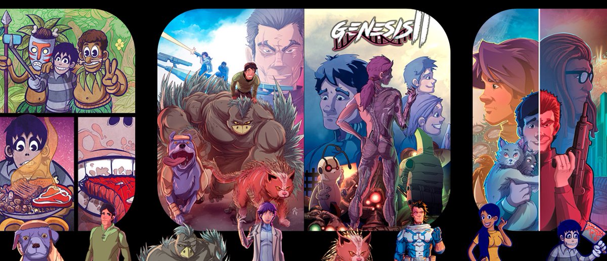 Gen7Comics's tweet image. Don't miss our daily live streams during SDCC 2020 on our Genesis II Facebook page. To watch and see the schedule of events visit facebook.com/genesisiicomics

#graphicnovel #comicbook #scifi #genesistwo #genesis2 #sdcc #sdcc2020