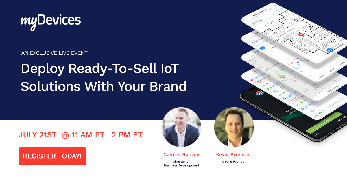 myDevices_IoT's tweet photo. Only ONE day left to register for our upcoming Live Event -- https://t.co/8uG75bHCF6 -- to learn how you can increase your recurring revenue selling plug and play #IoT solutions under your brand! You won't want to miss it.

#LoRaWAN #ChannelPartners #MSPs #VARs https://t.co/IRPAeZdhnO