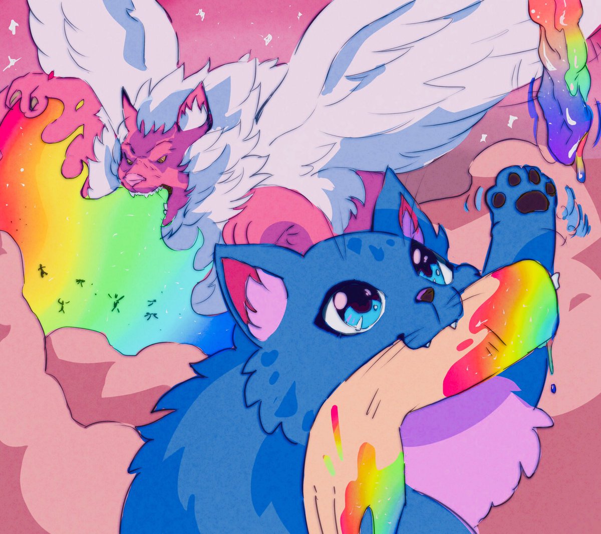 xenonxsenya's tweet photo. #paladinsart 
star pets playin https://t.co/hqYfnBIHPd