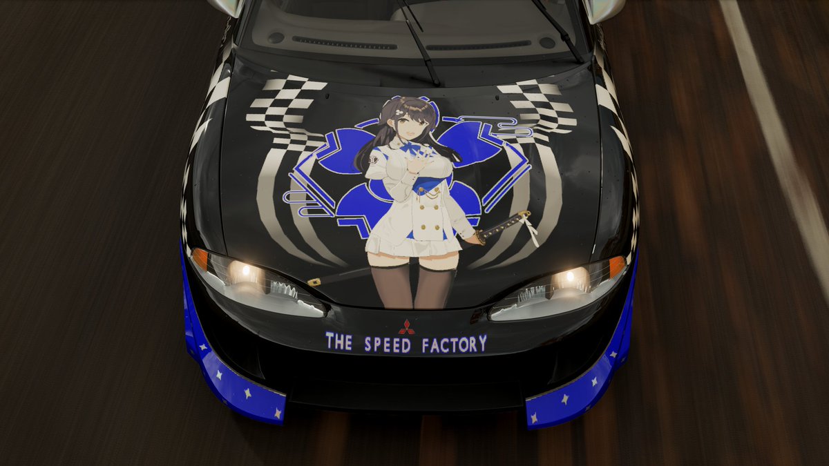 TheSpeedFactor1's tweet photo. The third livery features Choukai and I made it for the Mitsubishi Eclipse. But for some reason I wasn't quite satisfied with the result...
#ForzaHorizon4 #AzurLane #MitsubishiEclipse #Itasha #Choukai https://t.co/rOjVlW9i3G