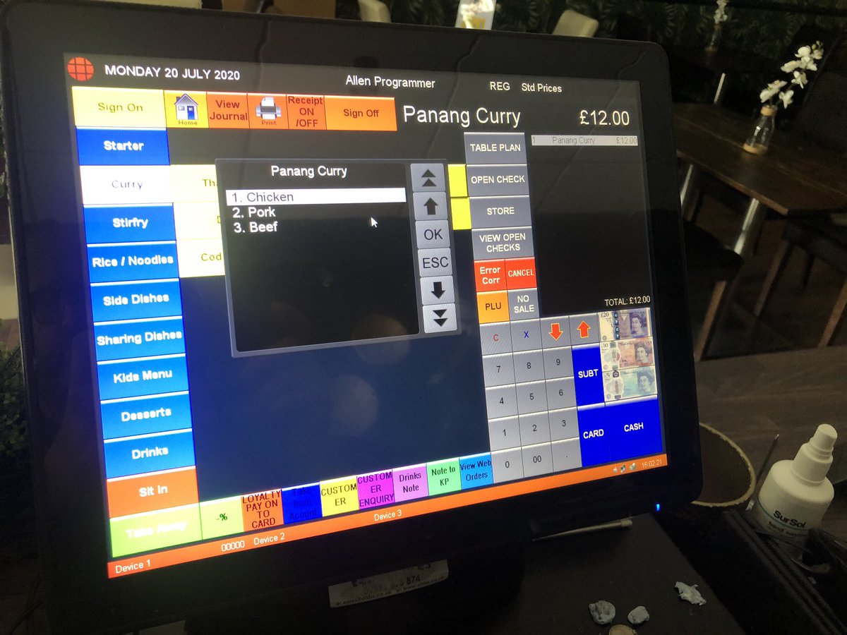 dhbusiness's tweet photo. 2nd EPoS install today at Little Thai Dundonald. Not just a great customer but fantastic food and a great evening out #restaurantbusiness #restaurantpos #epos #pointofsale #icrtouch #PocketTouch #takeaway #onlineordering #belfasthour https://t.co/UeeCOGZB7l