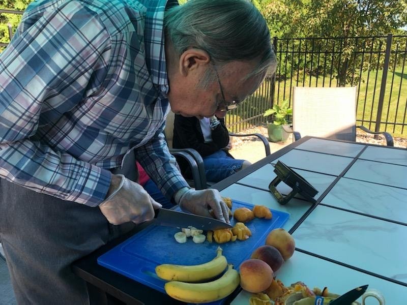 Frontida_Care's tweet photo. Residents made peach and banana smoothies 🍑🍌 https://t.co/Gj79iMFVOZ