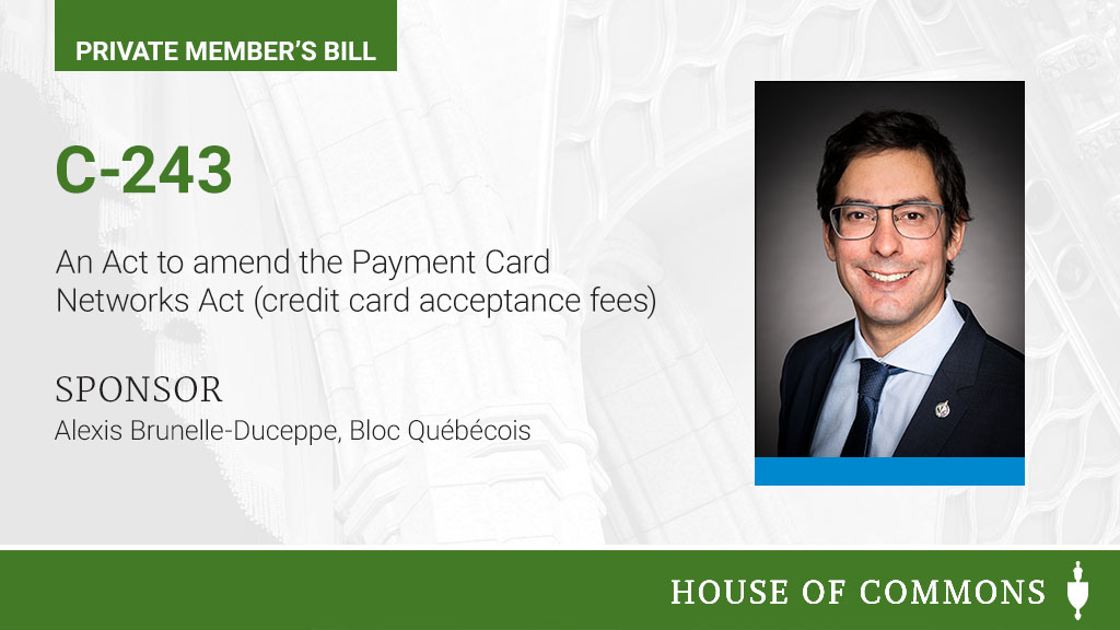 HoCChamber's tweet photo. .@Alduceppe introduced Bill #C243 in the #HoC. https://t.co/GL1HINmxyM