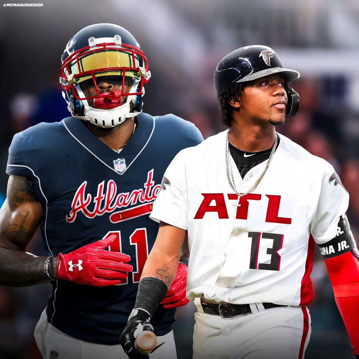 AtlantaFalcons's tweet image. It's FINALLY ⚾️ season! Good luck @Braves!

#ForTheA

(via @McManusDesign)