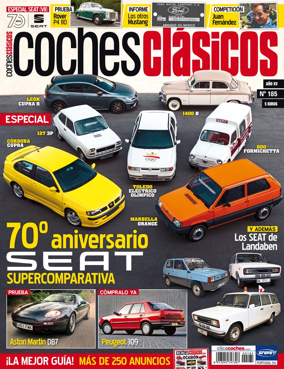 RCochesClasicos's tweet photo. En este número celebramos los 70 años de SEAT juntando un coche de cada década: 1400, Formichetta, 127, Marbella, Toledo, Córdoba CUPRA y León III. Además, nos fuimos a Landaben a conocer los SEAT fabricados allí.

Todo esto y mucho más. ¡Felices vacaciones! Por favor, cuidaos. https://t.co/X8BsURCRXG