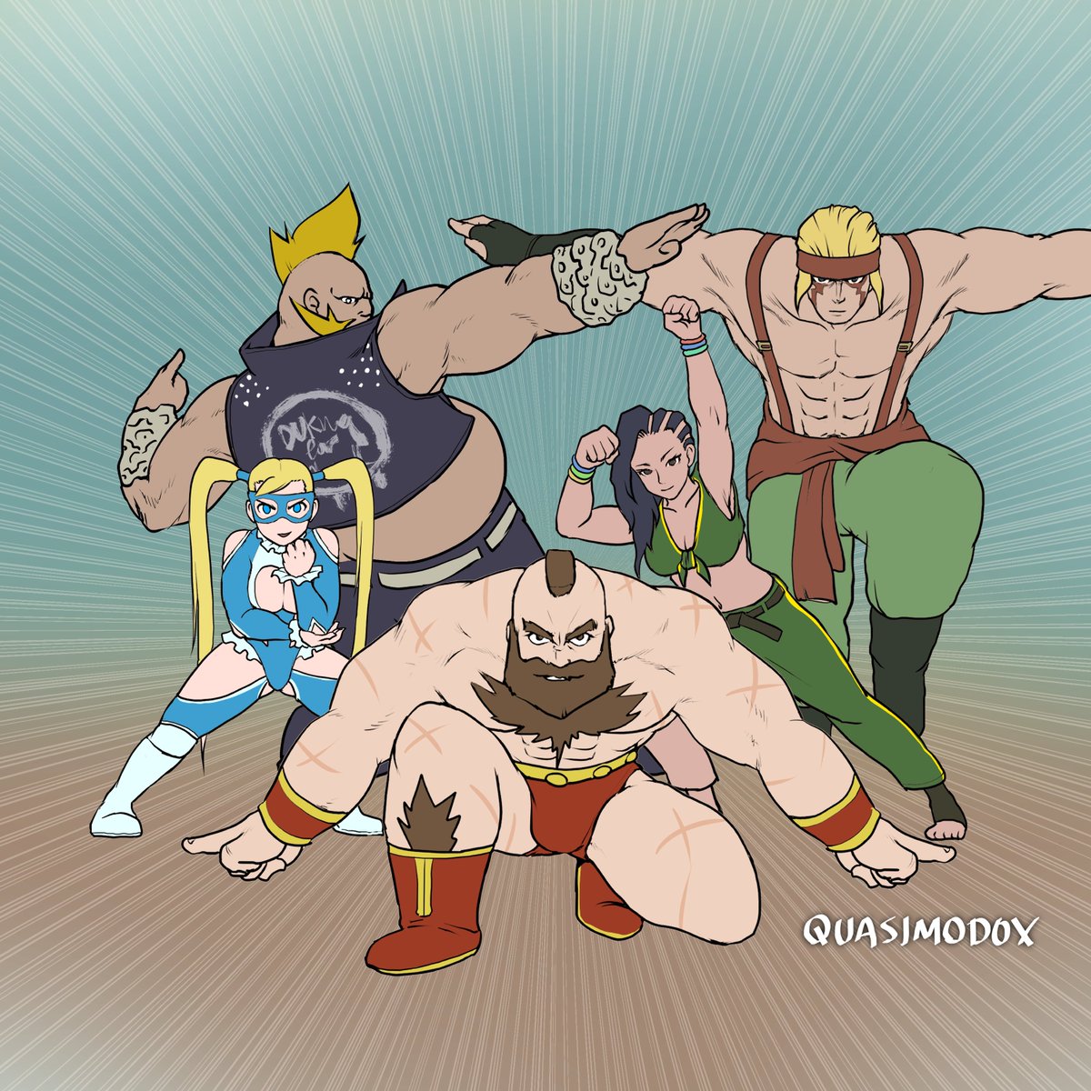 Quasimodox's tweet photo. Ginyu.... No Zangief Force!

ザンギエフ特戦隊(?!)

#StreetFighter X #DragonBallZ 

#格ゲーキャラ描こうぜ https://t.co/UTNC7wlF72
