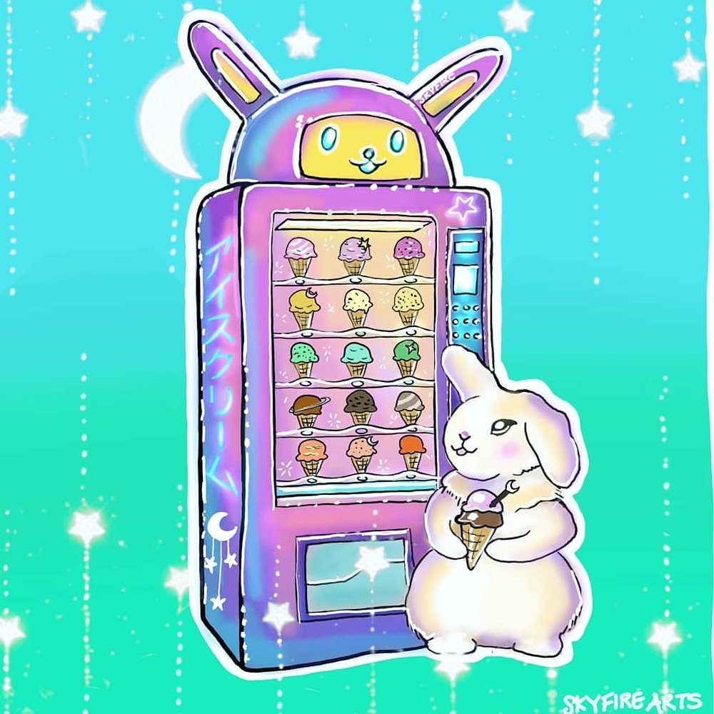 skyfire_arts's tweet photo. Ice-cream 💕🐰🍦 https://t.co/rXLMf0aLIm