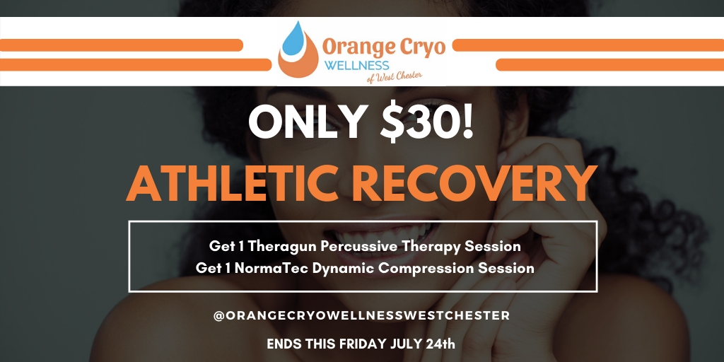 Attention All Athletes!!! Buy two Athletic Recovery sessions for just $30. This includes 1 Theragun Percussive Therapy Session and 1 NormaTec Dynamic Compression Session.

Get it Now!
tinyurl.com/y3c4cehz

Offer ends July 24th, 2020
Package sessions are valid for 1 year