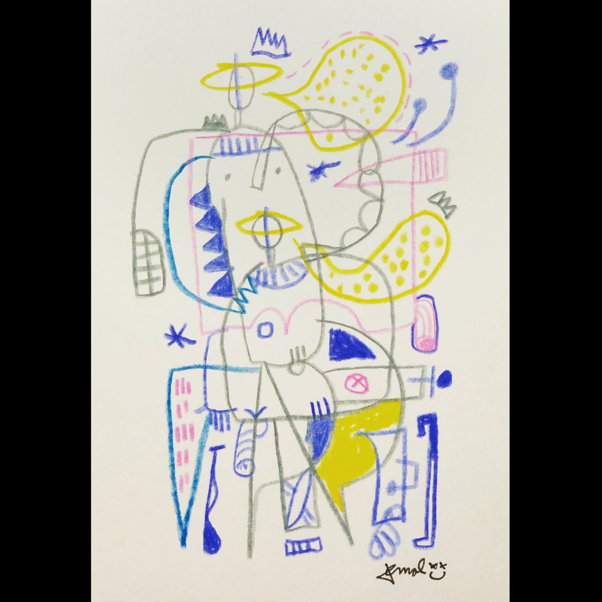 contentmag's tweet photo. Artwork by @thejemalshow. Created during the stay at home orders.
“I Miss Your Touch” - Hand-drawn &amp; mailed postcards (series) “Of the things we have lost during the time of COVID-19, I am saddened most by the loss of physical touch."Featured - issue 11.2 https://t.co/4KNViaxTcd https://t.co/XJqpuuFp7V