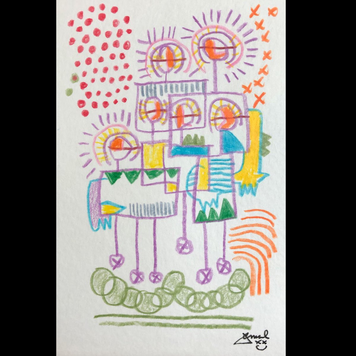 contentmag's tweet photo. Artwork by @thejemalshow. Created during the stay at home orders.
“I Miss Your Touch” - Hand-drawn &amp; mailed postcards (series) “Of the things we have lost during the time of COVID-19, I am saddened most by the loss of physical touch."Featured - issue 11.2 https://t.co/4KNViaxTcd https://t.co/XJqpuuFp7V