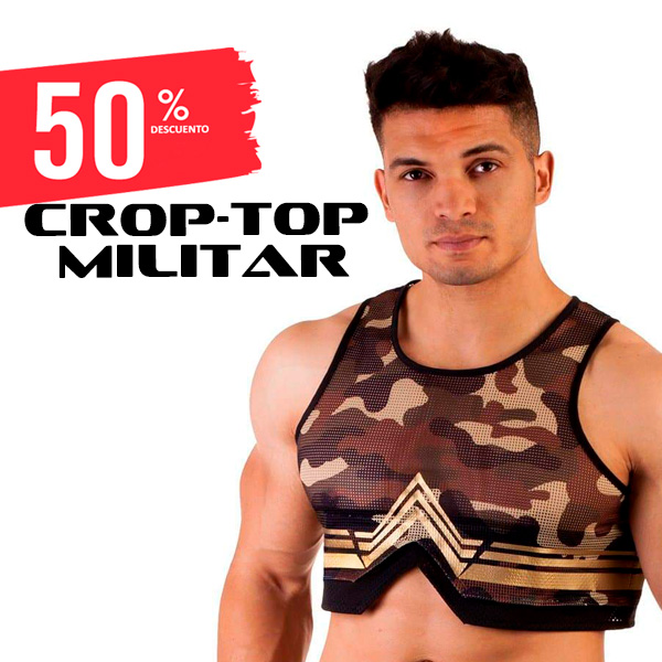 attack_men's tweet photo. CROPTOP - MILITAR
Articulo rebajado al 50% ¡solo por 27,50€! 
Entra en el link y haz tu pedido: https://t.co/tgrw6w2O5b
 #men #guy #gay #croptop #fetish #silver #boy #attack-men #boys #naked #modeling #model #sex https://t.co/3XBUqUTKxb