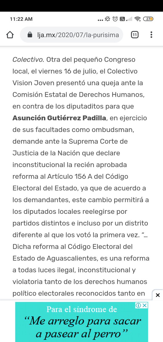 ElvisNoPresley0's tweet photo. Les comparto que hoy @VisionJoven4 también amanecimos en La Purísima Grilla de @SomosLJA con nuestro tema de la #ReeleccionInconstitucionalAgs saludos a los miembros de la Legislatura de las Vergüenzas ✌🏼 https://t.co/ER24rAvK0h