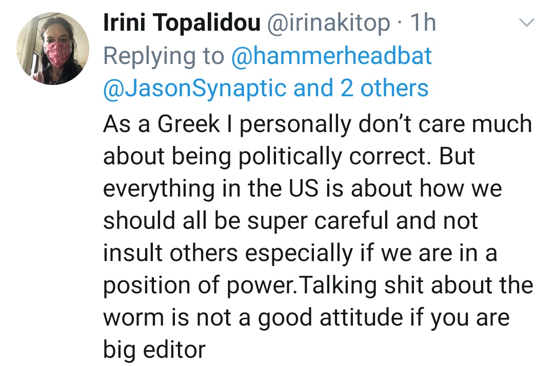 "talking shit about the worm"