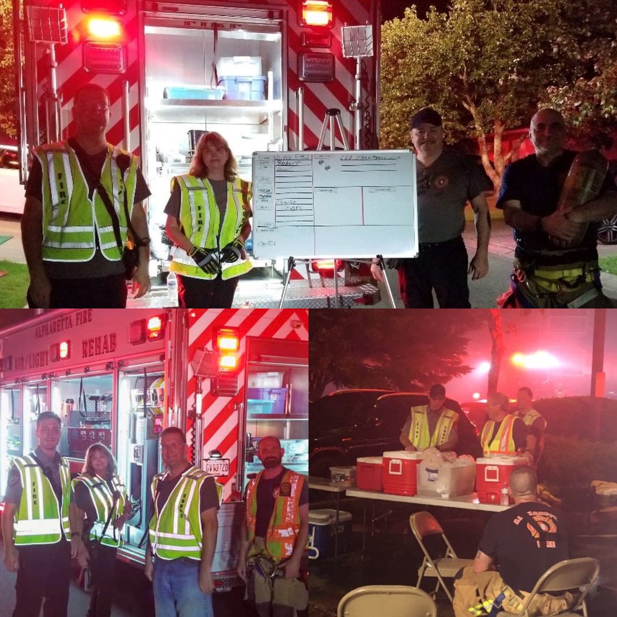 AlpharettaDPS's tweet photo. It was a busy weekend for our Fire Corps Volunteers. They supported @MiltonFire30004 @cityofmiltonga firefighters as well as our own on 3 structure fires this weekend. They are an awesome group and we are thankful fo them. #FireCorps #VolunteersAreAwesome #ThankYou #AlpharettaDPS https://t.co/kmMnK1uVA7