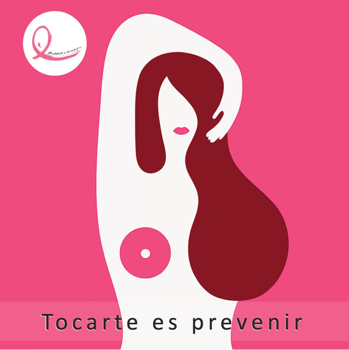 Hacer la autoexploración de senos mensual y cumplidos los 40 años realizar tu mastografía anual ayudarán a la detección oportuna del cáncer de mama. Recuerda que si se descubre a tiempo es curable. #PintaditaatuSalud #cáncerdemama #tócate