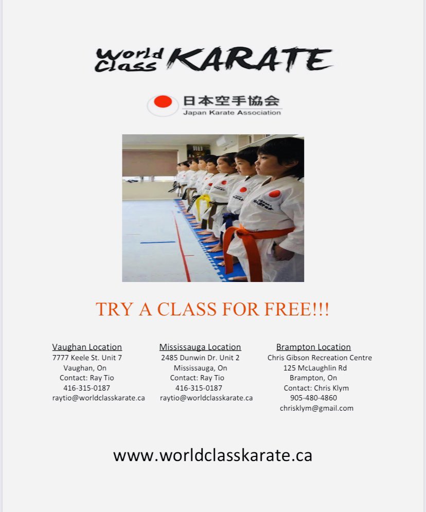 raytio_wckarate's tweet photo. Dojos will be reopening in August!Finally! All health and safety measures will be met. $199 Beginner Special includes tax, unlimited training for 3 months, uniform!
#worldclasskarate #reopening #beginnerspecial #freetrialclass #joinnow #jka #safetymeasuresmet #socialdistancing https://t.co/5se4sPhgyQ
