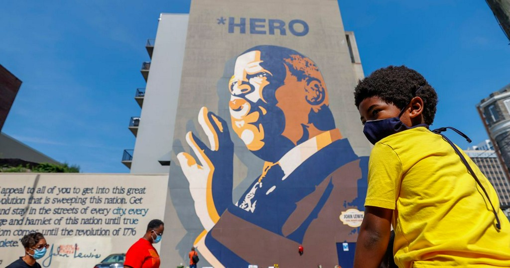 mashable's tweet photo. John Lewis was a fixture on Twitter, both for his tweets and his viral presence https://t.co/xcTrX8TNR4 https://t.co/JjFUg2G3nR