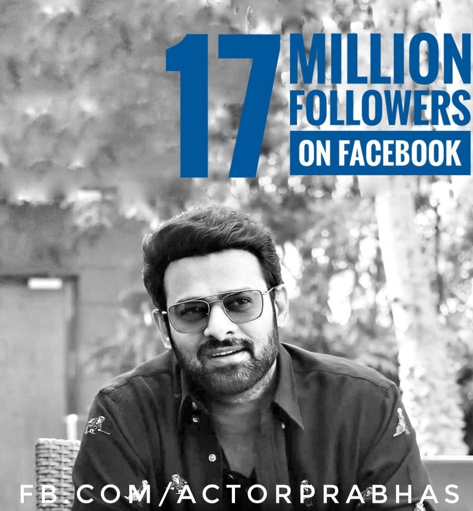 clapnumber's tweet photo. #17MillionForPrabhasOnFB 🤩
#Prabhas ♥️ #Clapnumber https://t.co/wvxnPpfHNE
