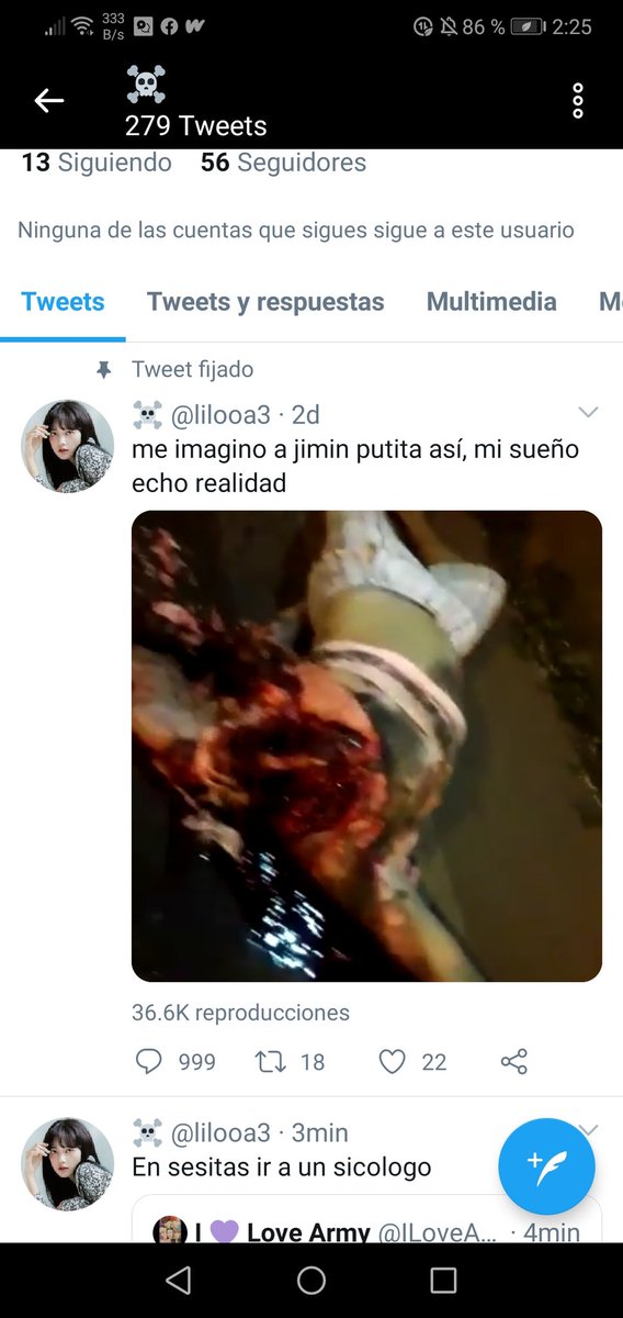 Black32777934's tweet photo. Esta cuenta a que denunciarlo, jimin no merece tanto odio, y las blink o como se diga, le están deseando la muerte a jimin, las hijas de su put@ m*dr*, tienen la mollera sumida #jiminputita https://t.co/Hq7M7b27Kw