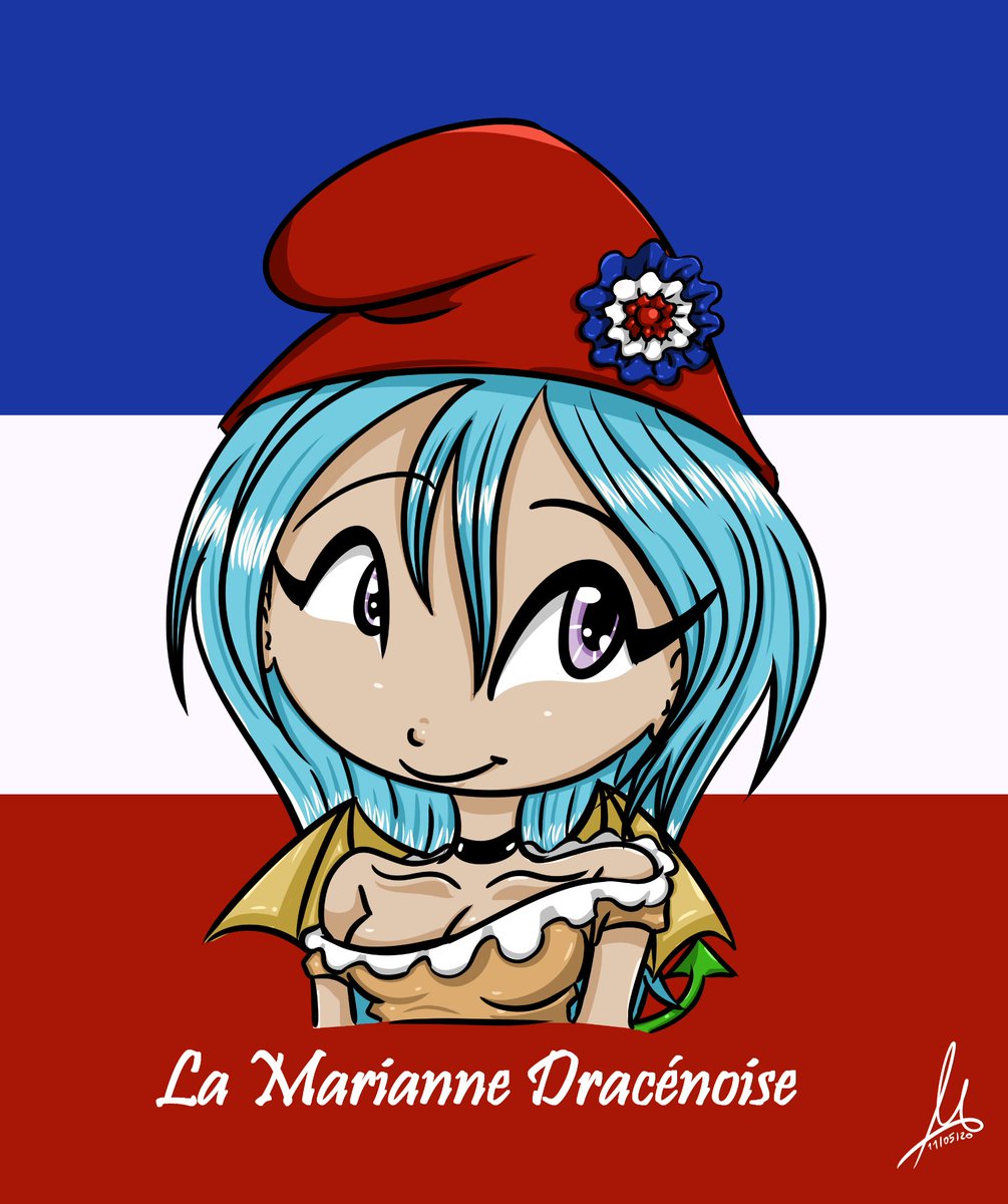 MorganeMangas's tweet photo. Nous aussi à Draguignan nous avons notre Marianne ! #Draguignan #dragon #dracinette #dracénie #art #FrenchArtistOnTwitter #digitalpainting #Marianne https://t.co/X2T51J2nQu
