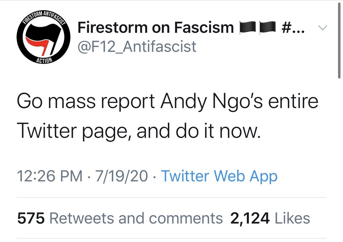 MrAndyNgo's tweet photo. This is targeted harassment, @TwitterSupport. https://t.co/faCdTwvCia