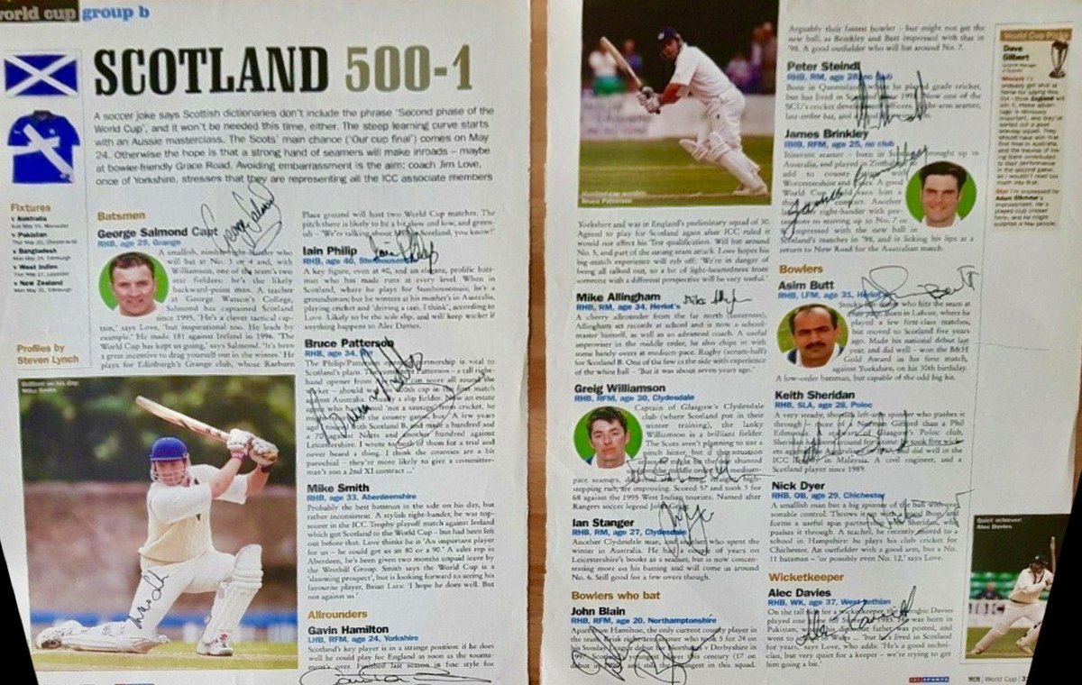 ScottyCricket's tweet photo. #WC1999 @CricketScotland @SalmondG @willison_greig @GavHam125 @JohnBlain4 @klpy16 @Jock571 @artiscorer @sue_strachan @jperry_cricket https://t.co/pAQigLPN3K