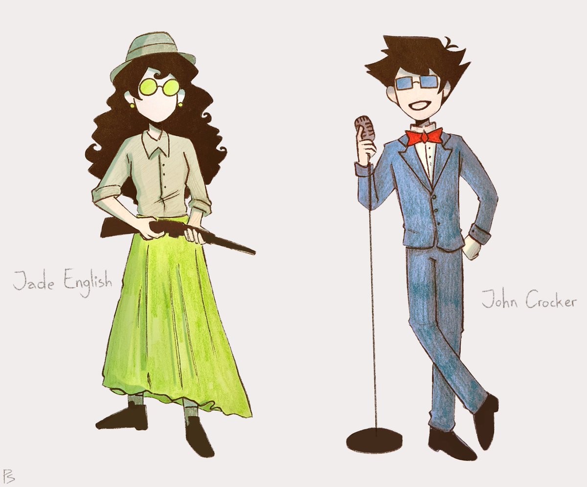 paula_Zotter's tweet photo. imagine being raised by an evil fish alien lol #homestuck #jadeenglish #johncrocker #alphajade #alphajohn #harleyberts #johnegbert #jadeharley #myart #homestuckfanart https://t.co/yqy71ZCeRx