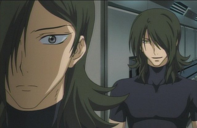 Allelujah- opposite of Setsuna, he wears his emotions on his sleeves. He has a constant battle with Hallelujah, but is too weak to protcet himself and relies on the very being he resents to save himHe had to gain mental strength & learn to coexist in order to gain confidence