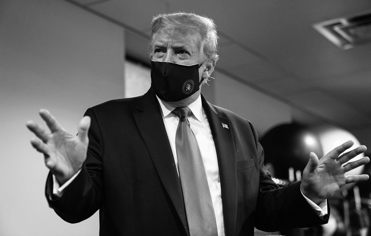 We are United in our effort to defeat the Invisible China Virus, and many people say that it is Patriotic to wear a face mask when you can’t socially distance. There is nobody more Patriotic than me, your favorite President!