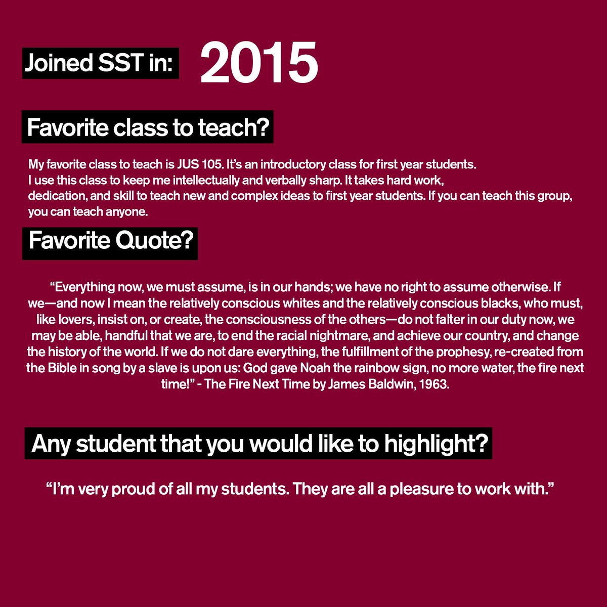 ASUSST's tweet photo. Our SST faculty highlight this week is Dr. Rashad Shabazz! Thank you Dr. Shabazz for all that you do 📚✏️🥳 #SSTHighlight #WeeklyHighlight https://t.co/rociXBvVQI