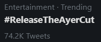 RebelMoonUpdate's tweet photo. The magic number is 100k? What would it take for us to crank that out in the next hour, @RTAyerCutSS? #ReleaseTheAyerCut #OpSKWAD @ATT @hbomax https://t.co/IBa6vkx4r4