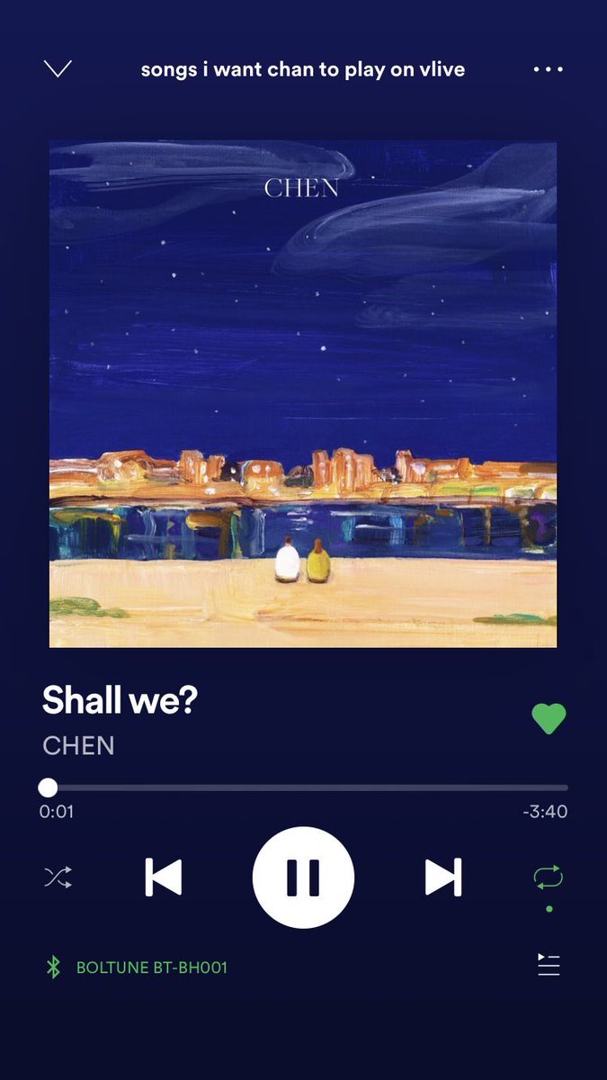 Shall We by Chen•PLS PLS PLS PLS•HIM SINGING THIS WITH THE LYRICS•“Shall we cross the sparkling galaxy together”•THIS SONG IS SO CUTE IM SJSJSJ