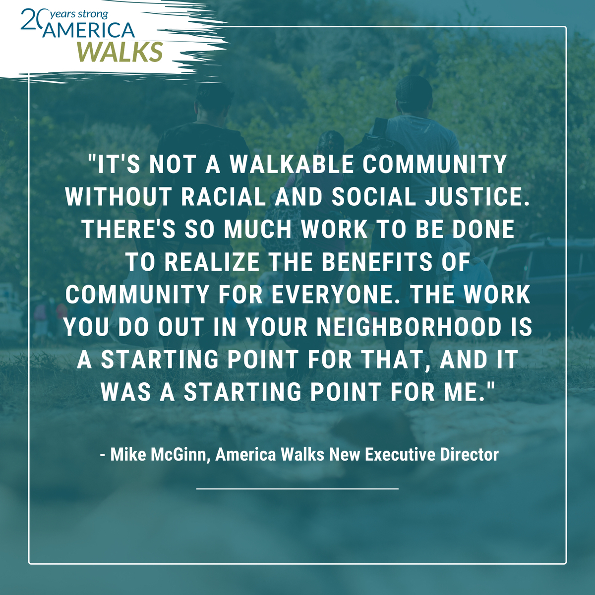 DallasCohousing's tweet photo. RT @americawalks: “It’s not a walkable community without racial and social justice.” - Mike McGinn, Executive Director 
@mayormcginn

Watch Mike’s full welcome video here:
https://t.co/Fic5C8h7vw

#walkablecommunity #walking https://t.co/knNKz3dDEg https://t.co/hSM9IwHO2v