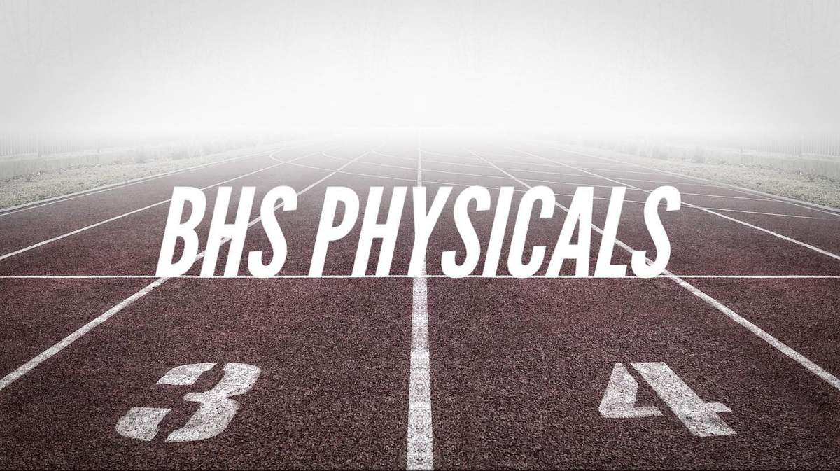 DavidKCampbell5's tweet photo. The physicals will take place at the BHS Gym.

Free physicals in the BHS GYM

July 20th - JH Girls (grades 7-9) - 5-7 pm

July 21st - JH Boys (grades 7-9) - 5-7pm

July 22nd - SH Girls (grades 10-12) - 5-7pm

July 23rd - SH Boys (grades 10-12) - 5-7pm https://t.co/oO3aLv56Jp