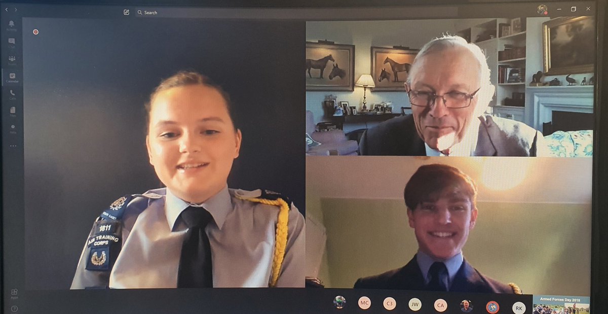 An insightful @hbwaircadets virtual guest evening with the Bucks Lord Lieutenant led by <a href="/aircadets/">RAF Air Cadets</a> from <a href="/606SqnATC/">606 Beaconsfield ATC</a> and <a href="/1811MarlowSqn/">1811 (Marlow) Sqn ATC</a> talking about everything from farming to meeting the Queen!