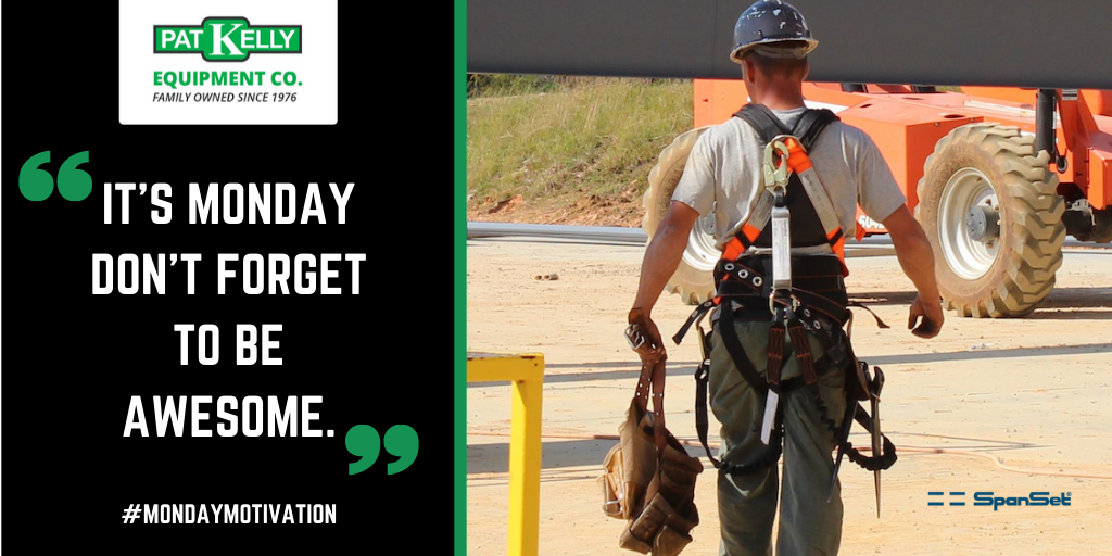 PatKellyEquip's tweet image. Who's awesome? You're awesome. #MondayMotivation #SpanSet #FallProtection 🙂