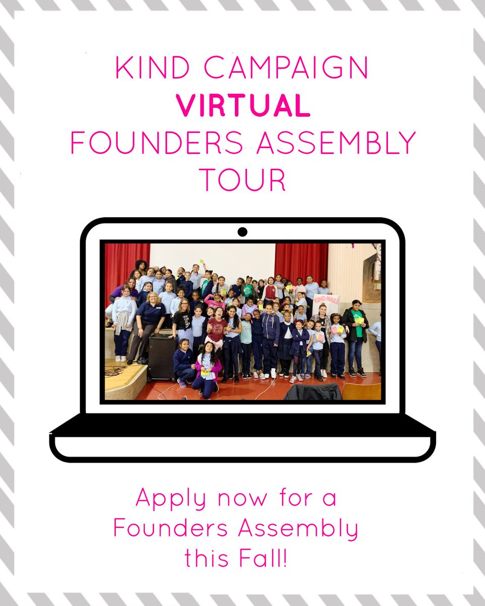 We are going back on tour this Fall... VIRTUALLY! Lauren + @mollymaethomps will be hosting assemblies across the globe! Details here: instagram.com/p/CC4EauCD1Yl/… APPLY NOW: findingkind.indieflix.com/host/