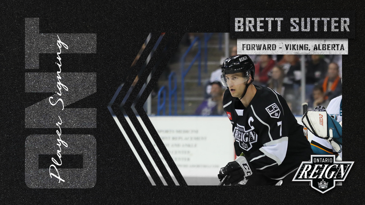 ontarioreign's tweet photo. HE'S BACK!!

@sutter_brett has re-signed with the #Reign for his sixth season with the franchise!

📝 - https://t.co/2cIGF5F0tn https://t.co/b6KV5ApCjc
