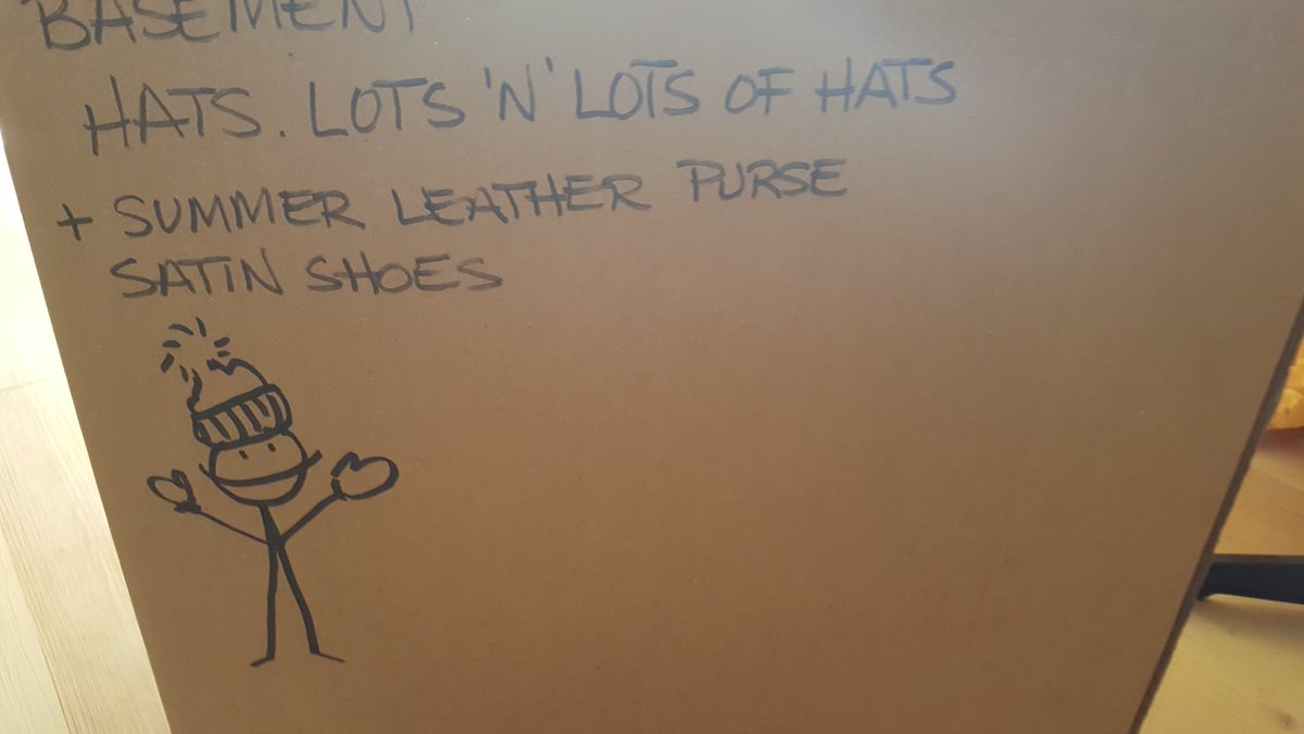 I opened the  #GreatBigBoxOfHats. It did not disappoint. It is a time capsule from wee!Sal's life.