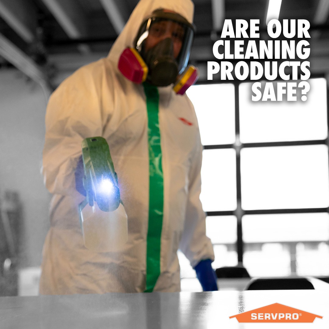SERVPRObradleyc's tweet image. -Our products are safe when used appropriately by a pro &amp;amp; according to label directions.
-PPE isn&apos;t to protect workers from disinfectants, but to help protect the space from workers. PPE helps protects workers if there are suspected/known viral pathogens present.