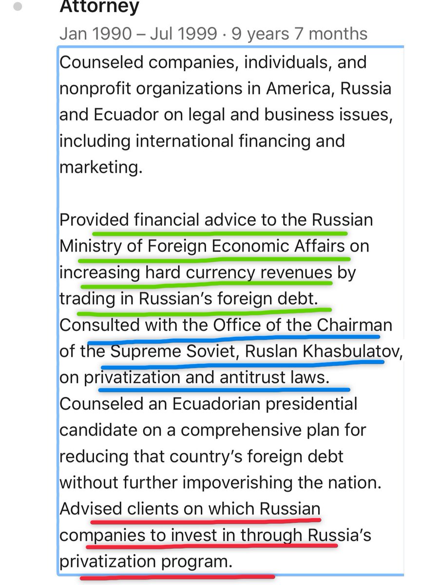 Well... Roy Den Hollander has a VERY interesting resumeHE WORKED with Ruslan Khasbulatov on privatization, antitrust laws and INCREASING HARD CURRENCY by trading in Russia’s FOREIGN DEBTHello Deutsche Bank! cc  @BikiniRobotArmy