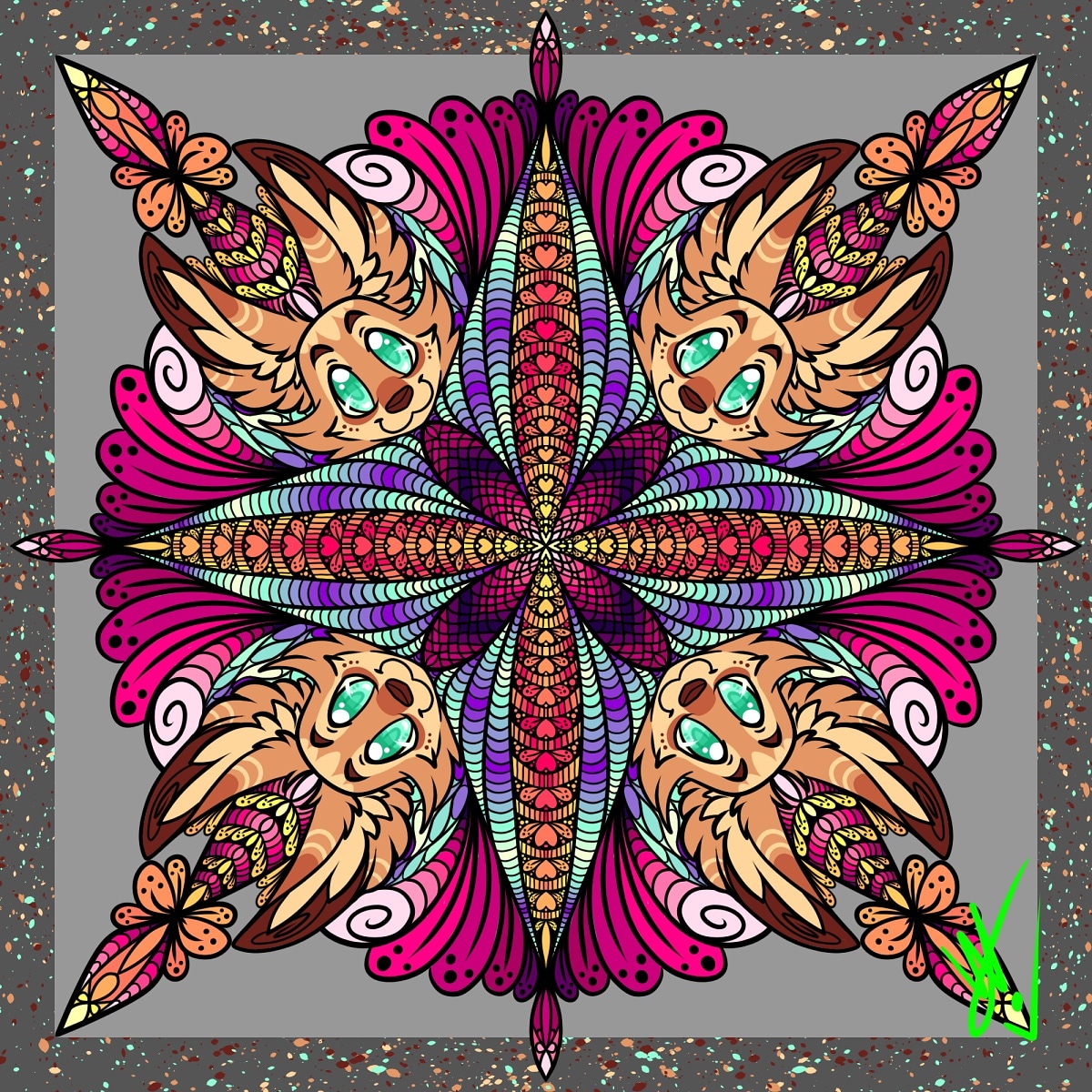 MandalaObscure's tweet photo. Mandala created by @rokyoxue 
#mandala #rokyo #mandalaobscurity
#mandalaart #mandala_addict #mandalartist  
#furryart #furry #furryartists https://t.co/cQaIyHt4Dr